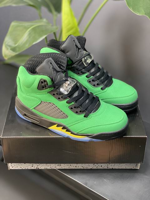 (image for) Air Jordan 5 “Oregon” Men's Shoes CK6631-307 Apple Green Black Yellow-14